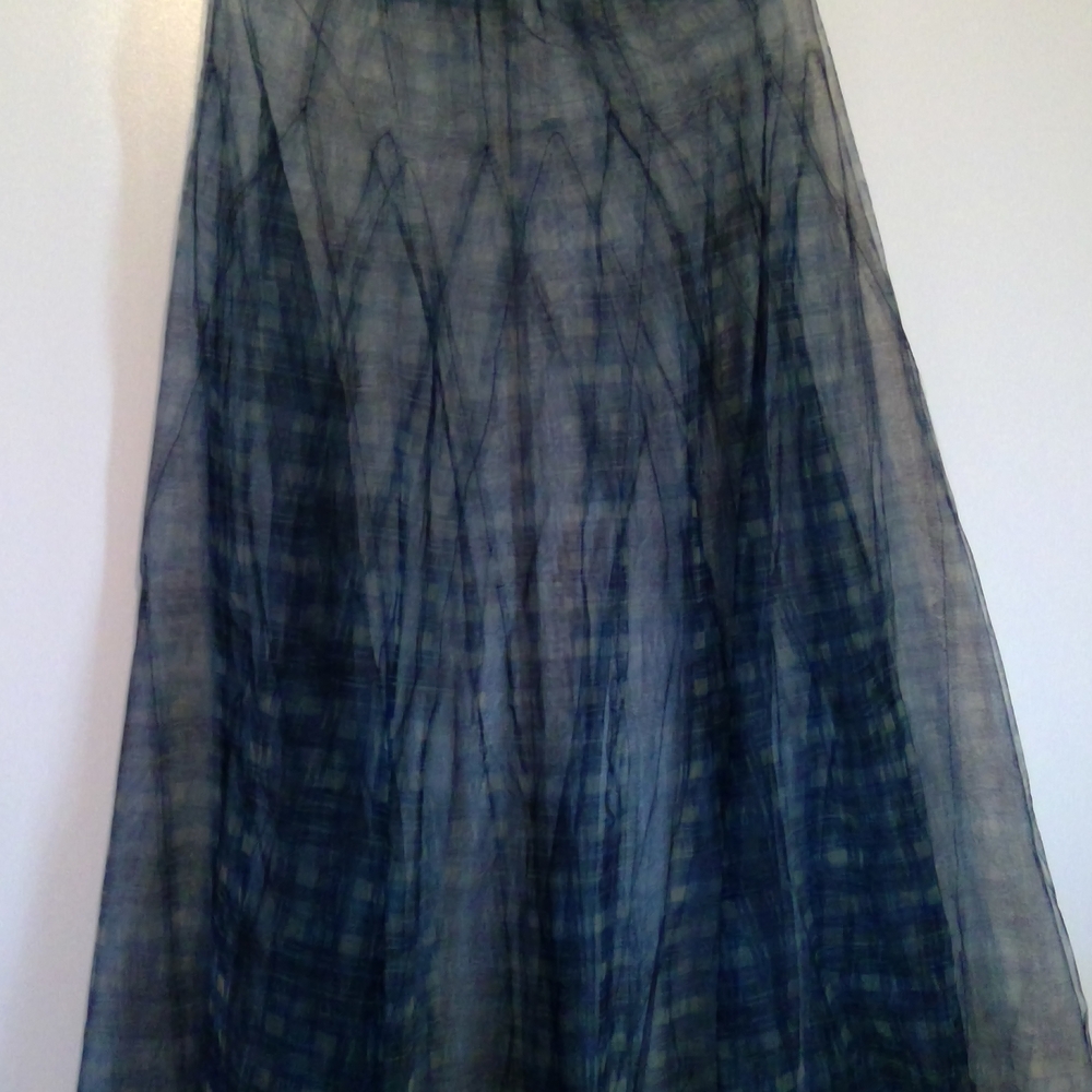 Blue Maxi A-Line Skirt for Casual Occasions